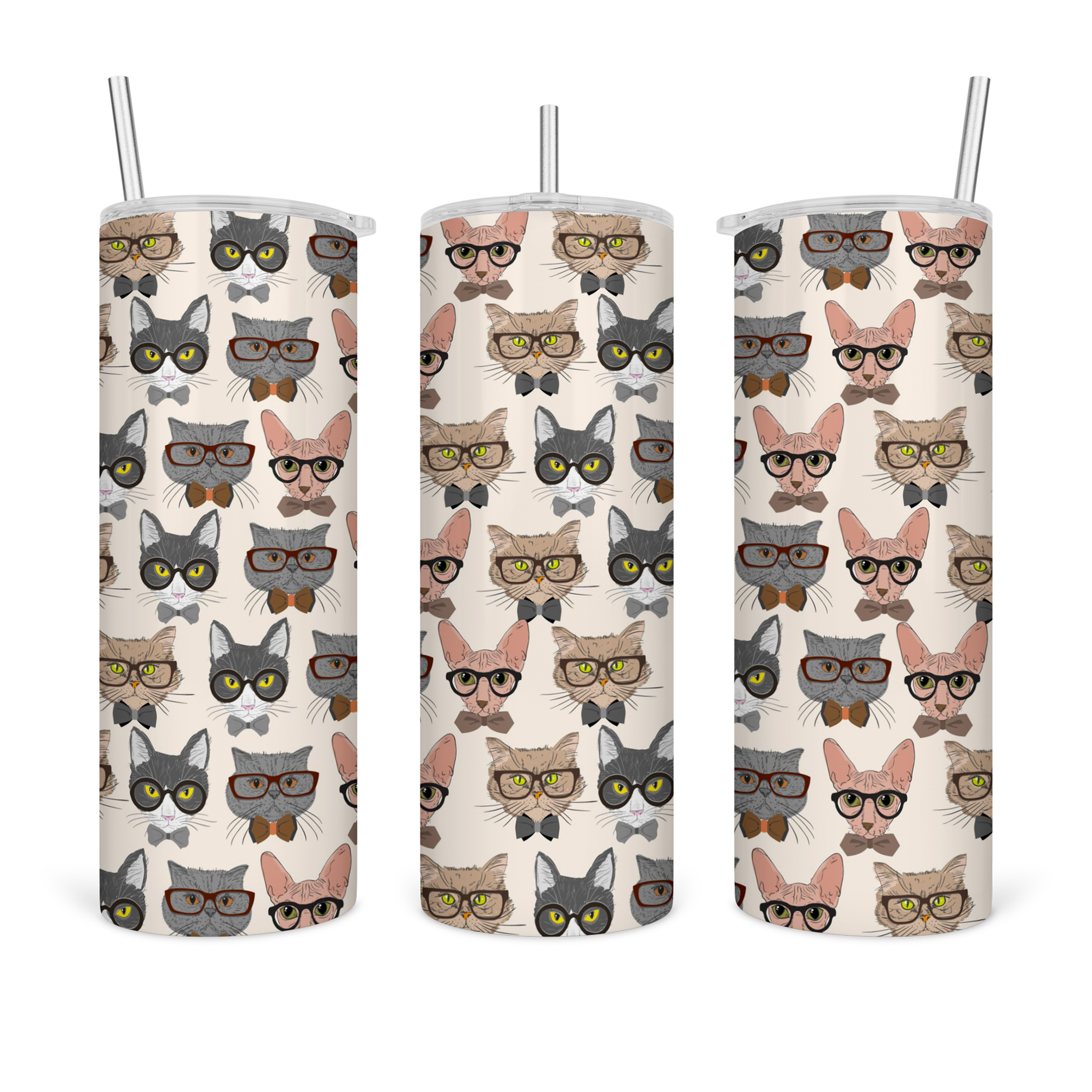 Cats in Glasses Tumbler