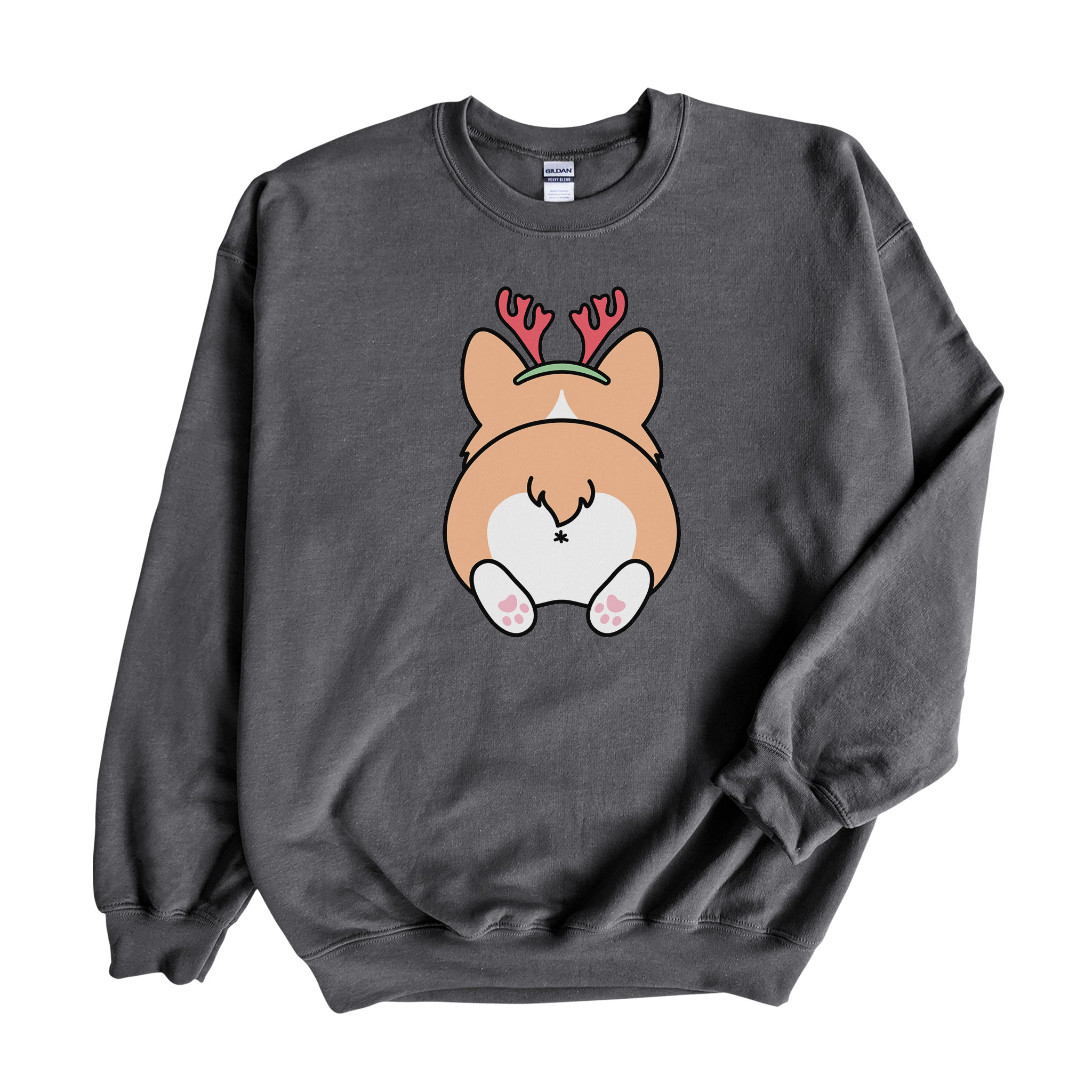 Corgi Antlers Crewneck