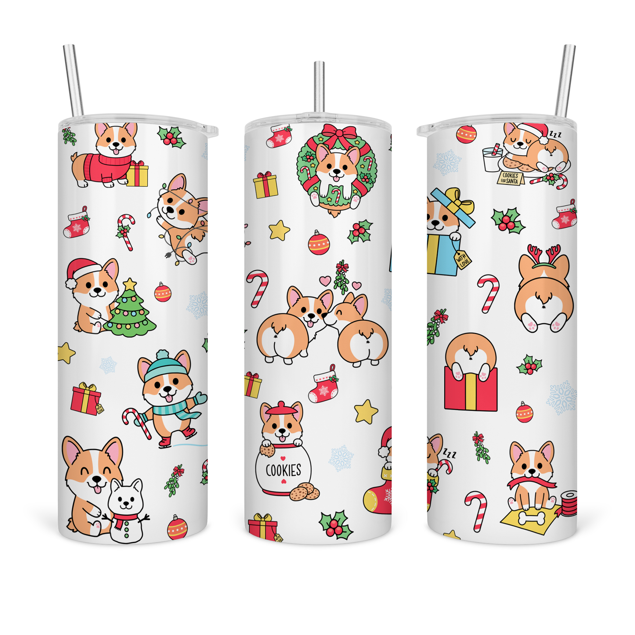 Corgi Christmas Tumbler