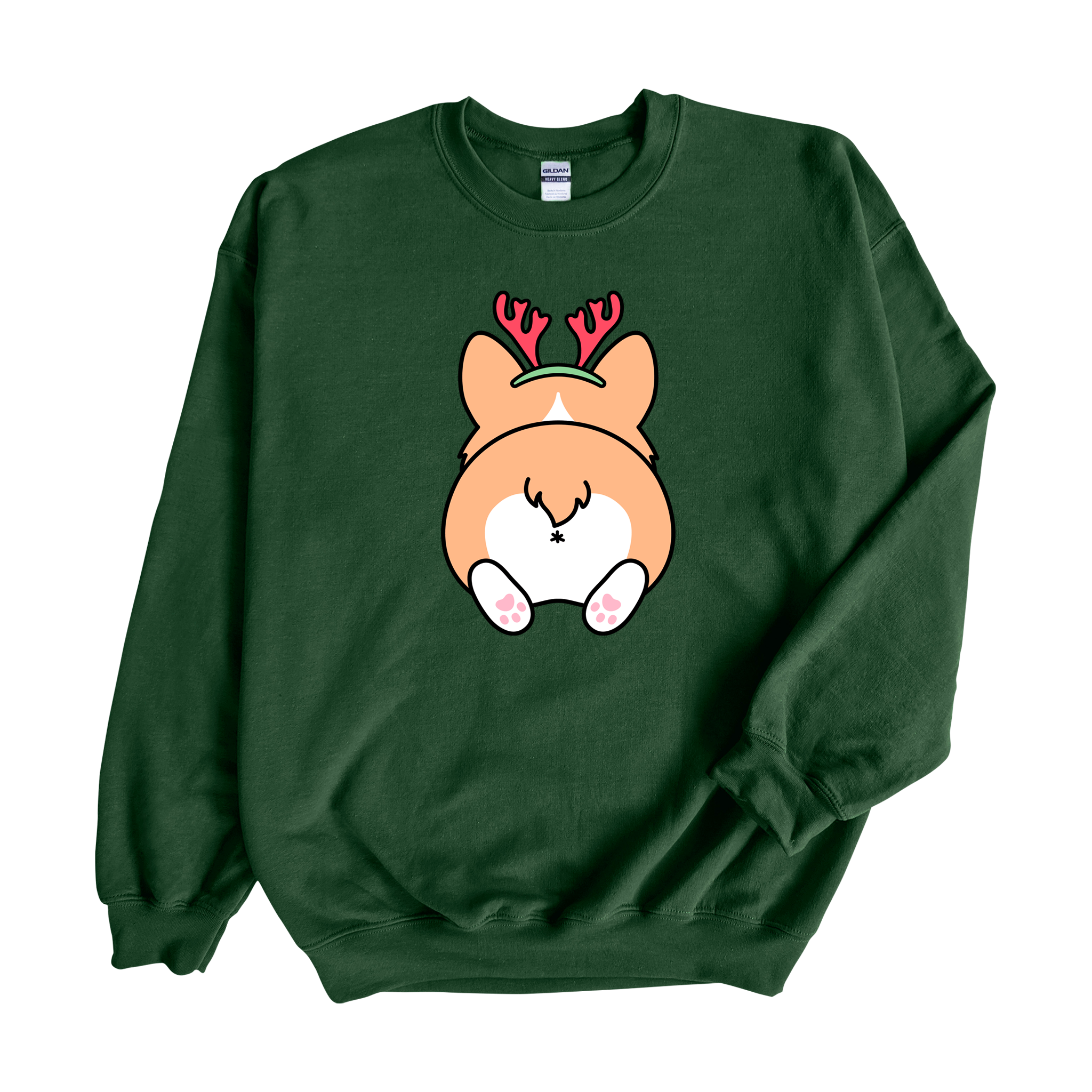 Corgi Antlers Crewneck