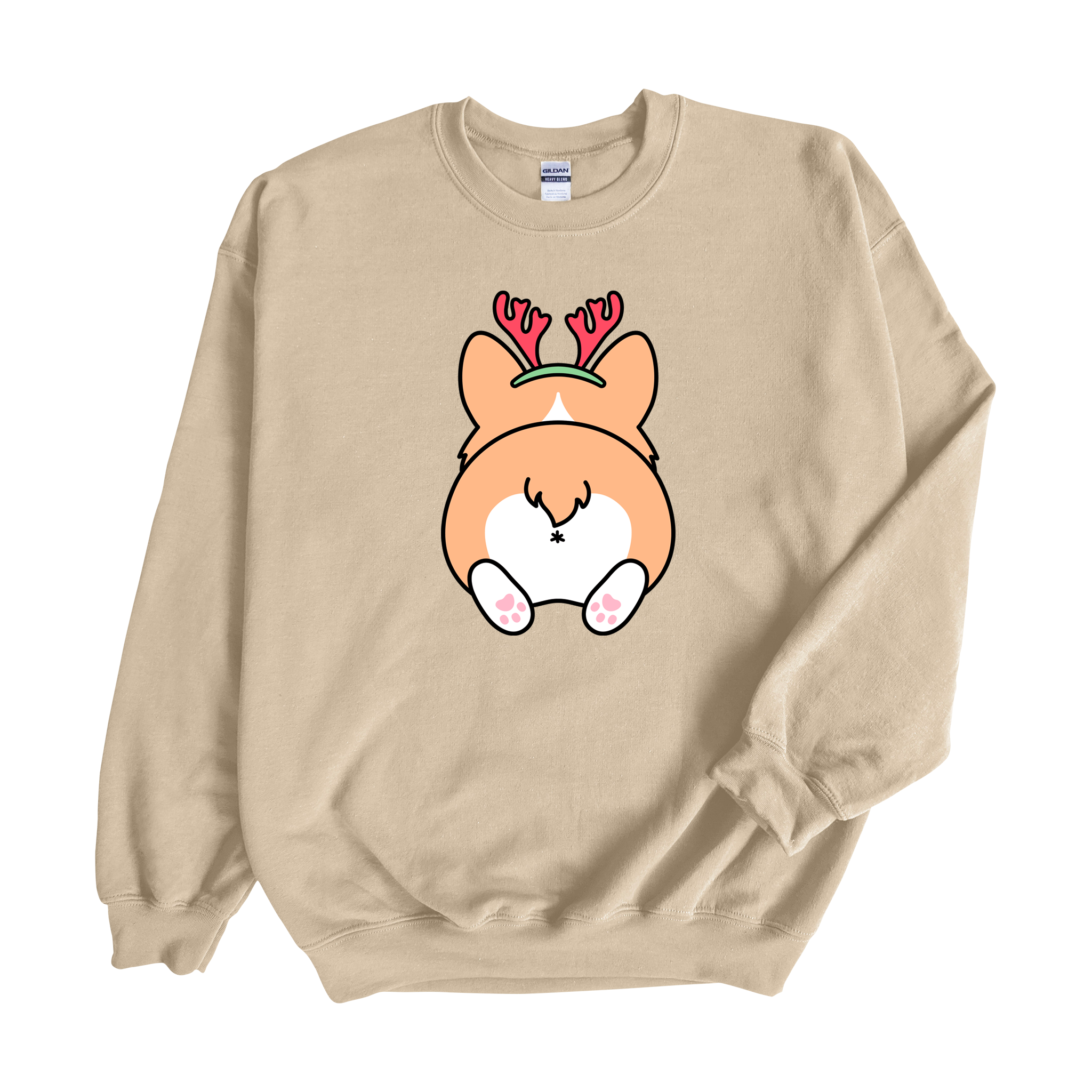 Corgi Antlers Crewneck
