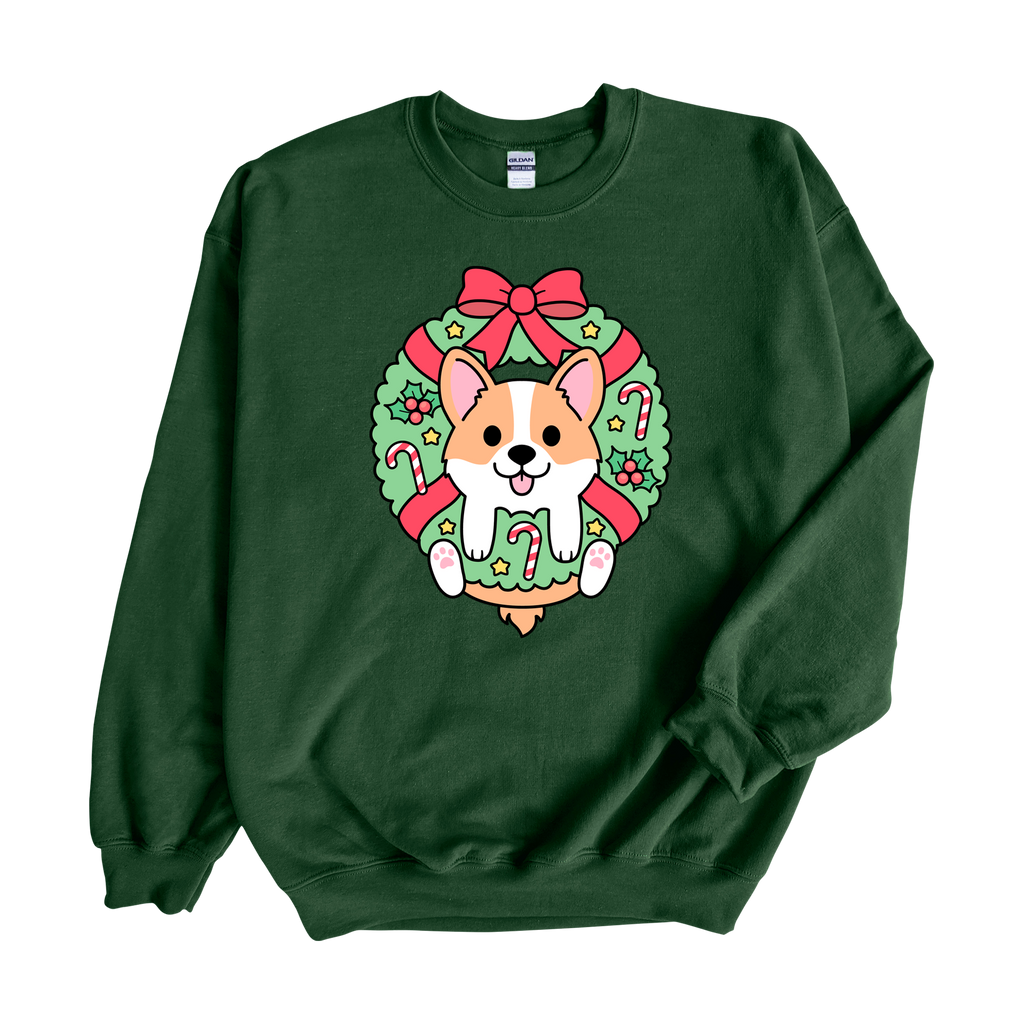 Corgi Wreath Crewneck
