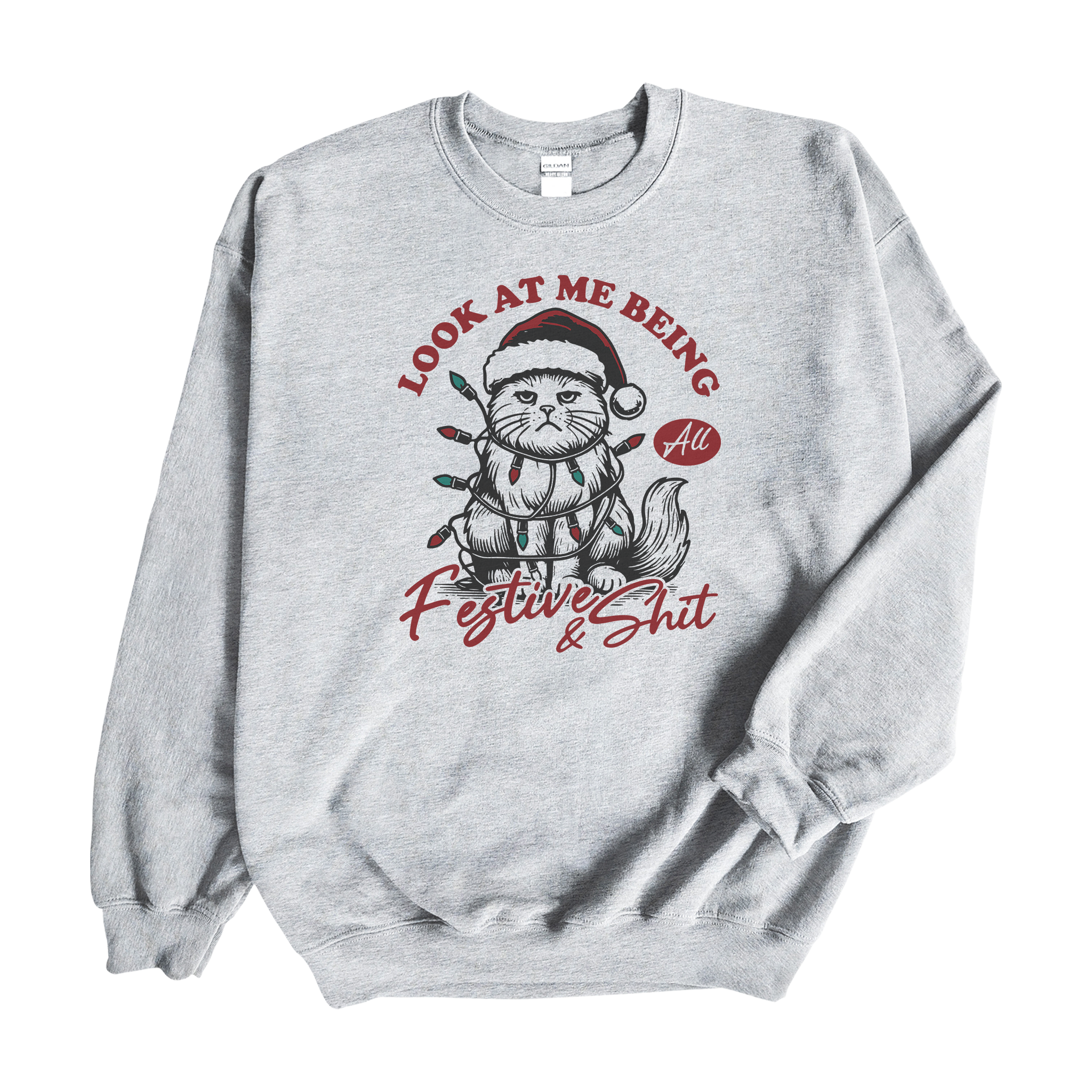 Festive Cat Crewneck