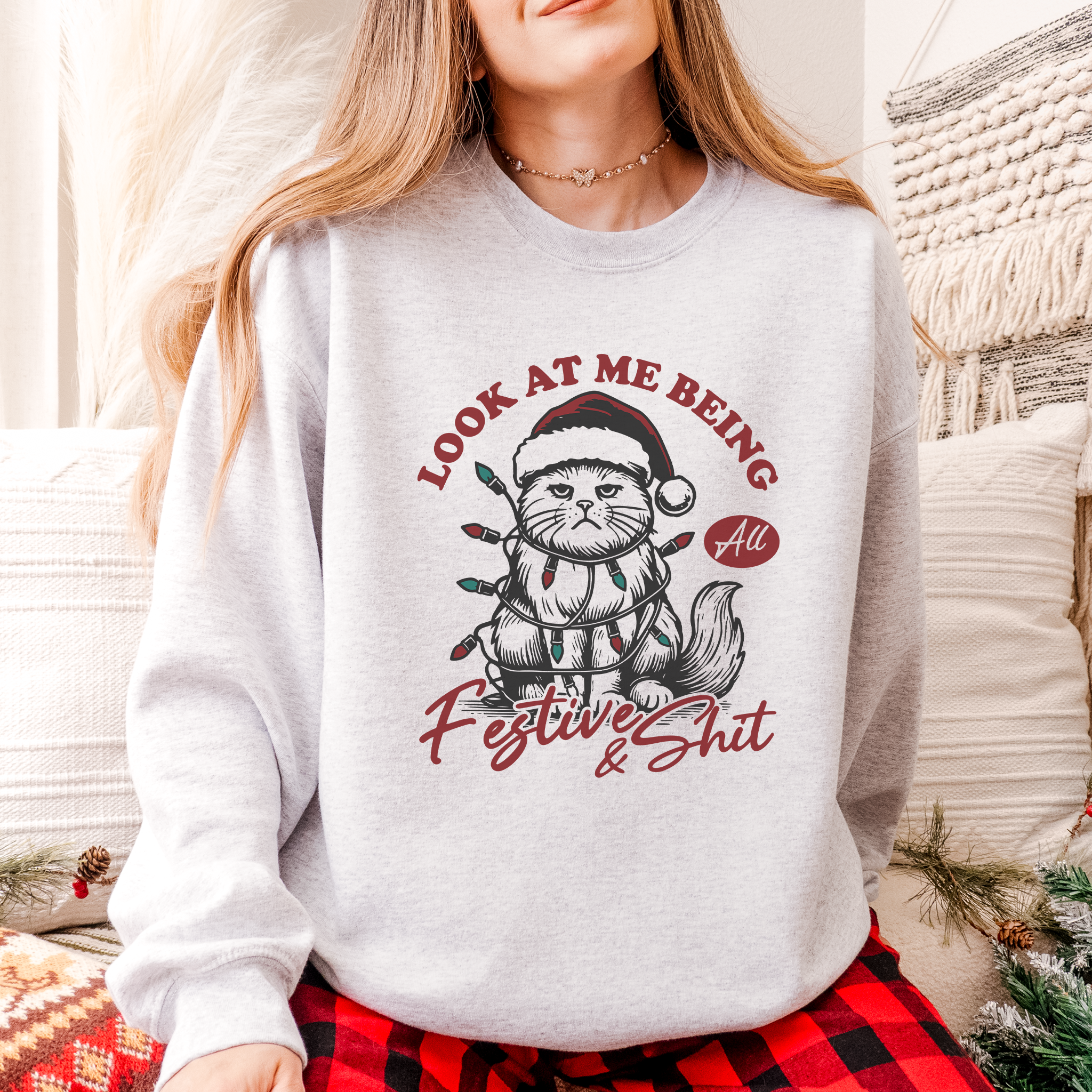 Festive Cat Crewneck