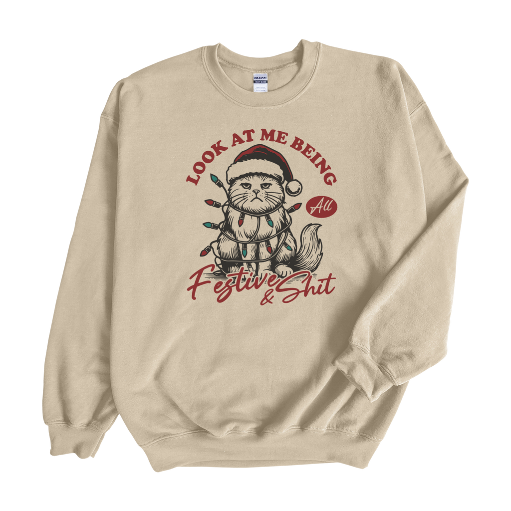 Festive Cat Crewneck