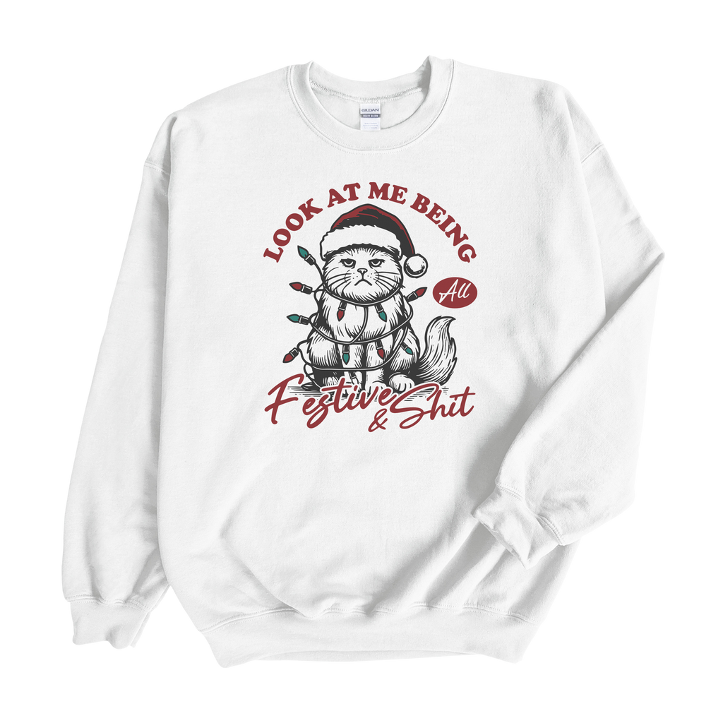 Festive Cat Crewneck