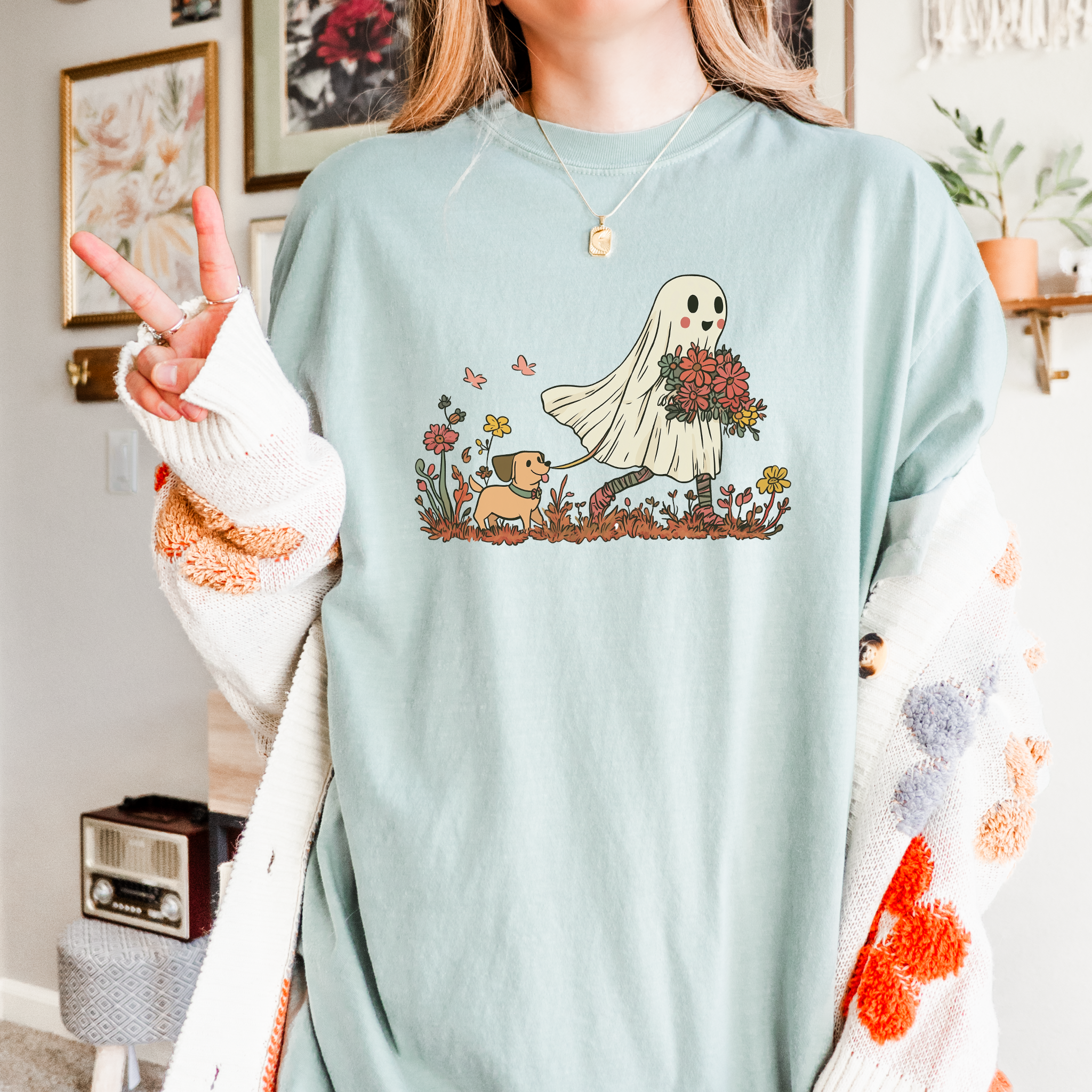 Floral Ghost Tee
