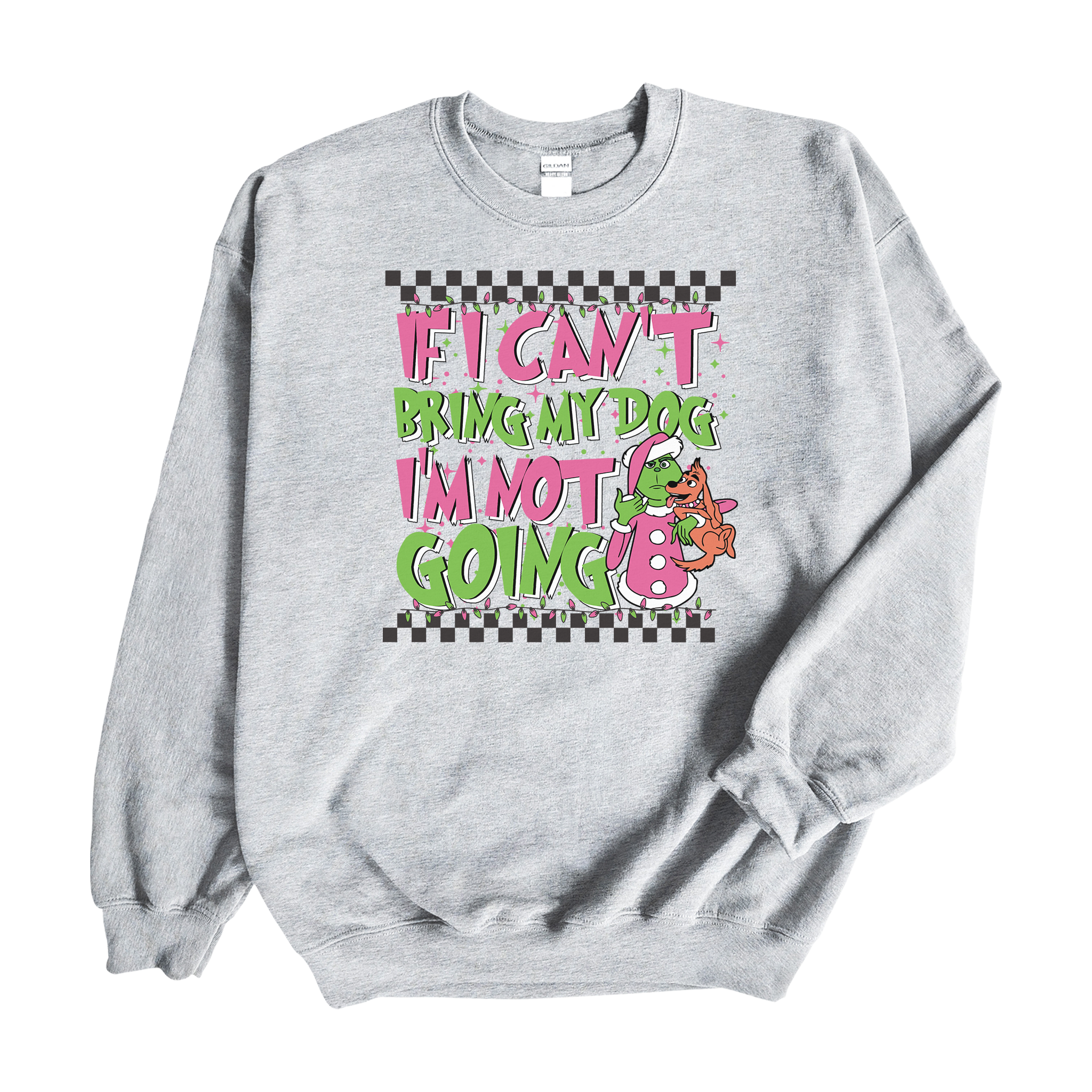 Pink Grinch Crewneck