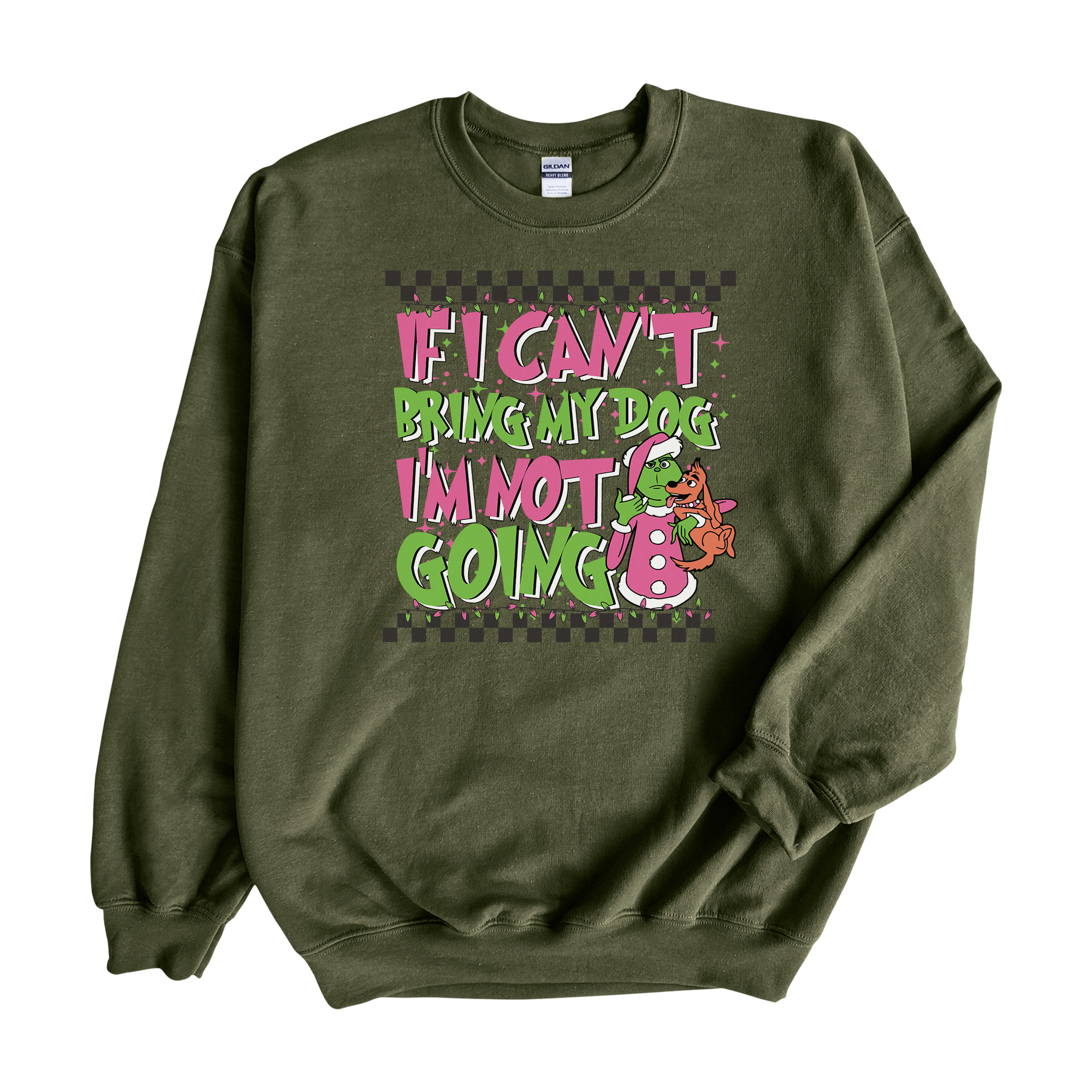 Pink Grinch Crewneck