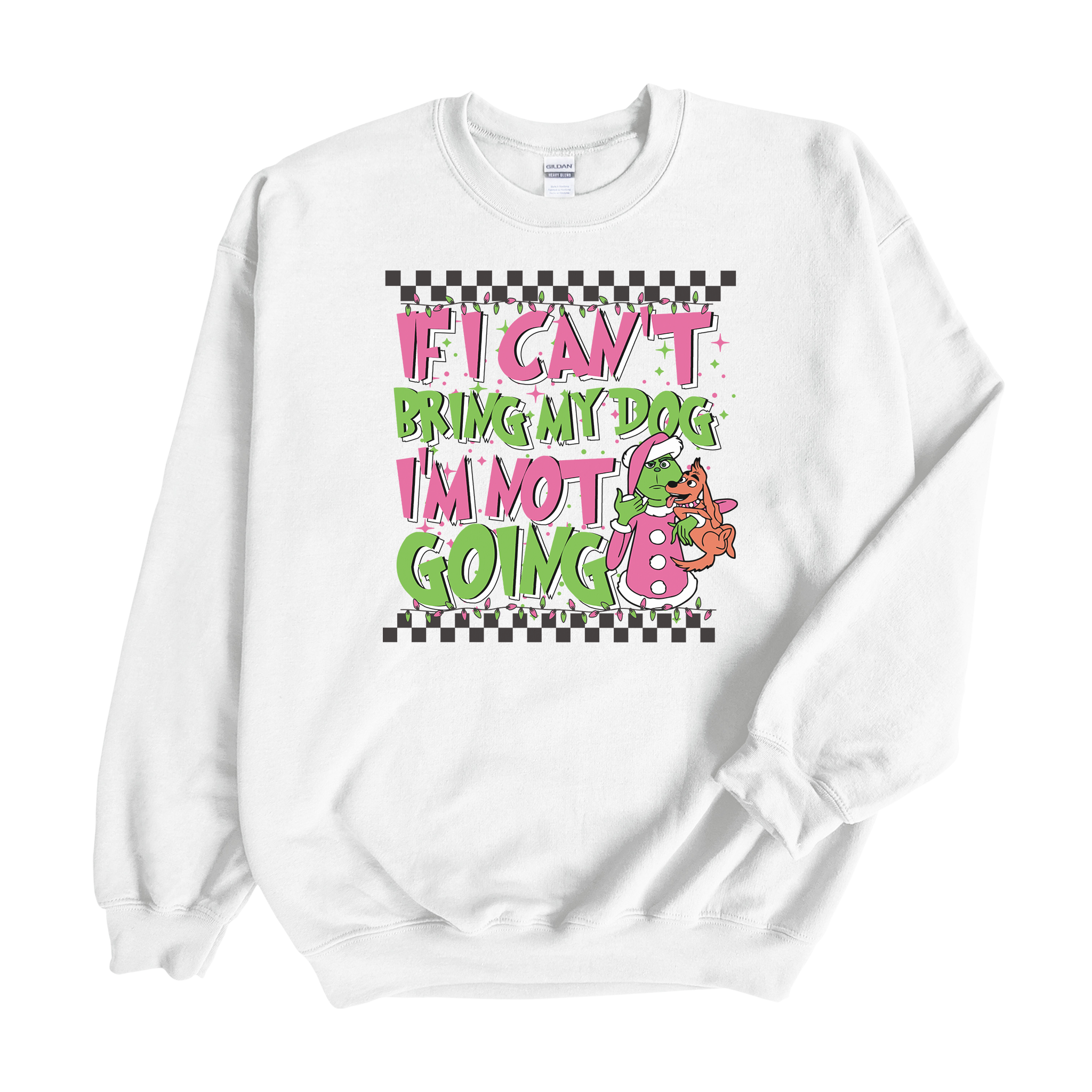 Pink Grinch Crewneck