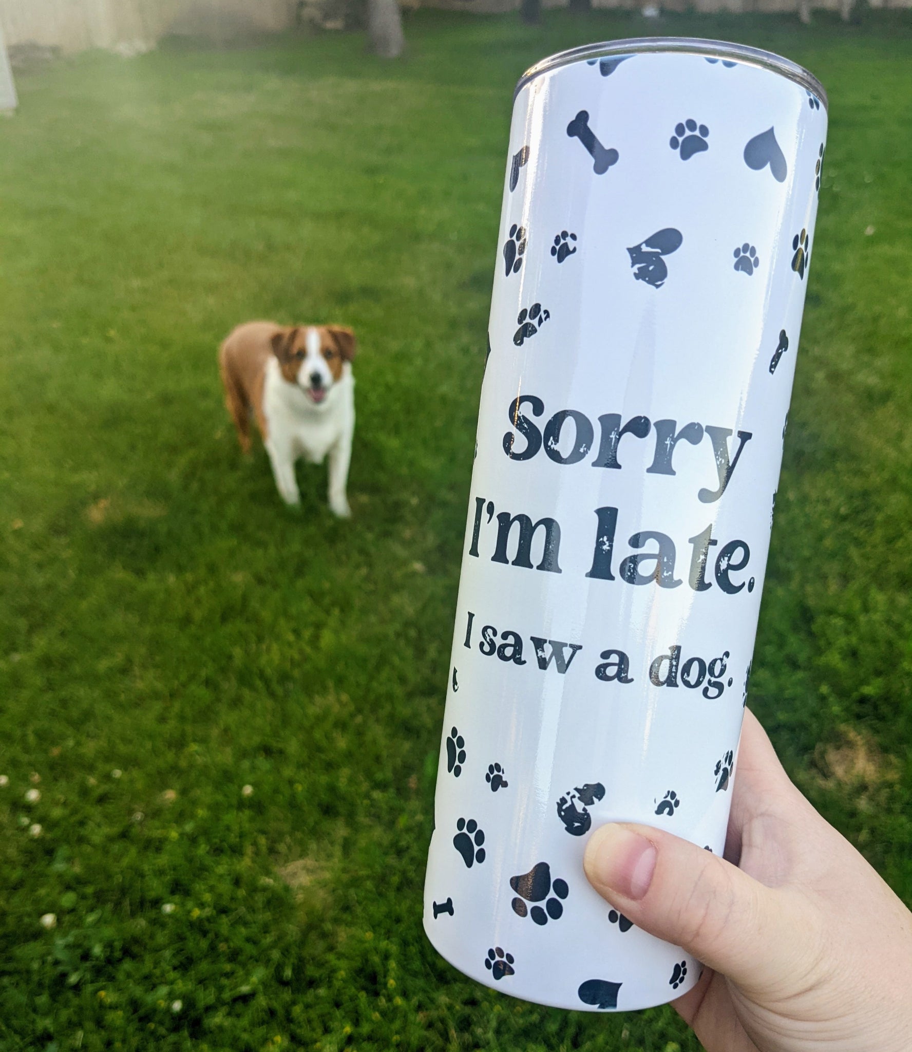 Sorry I'm Late Tumbler