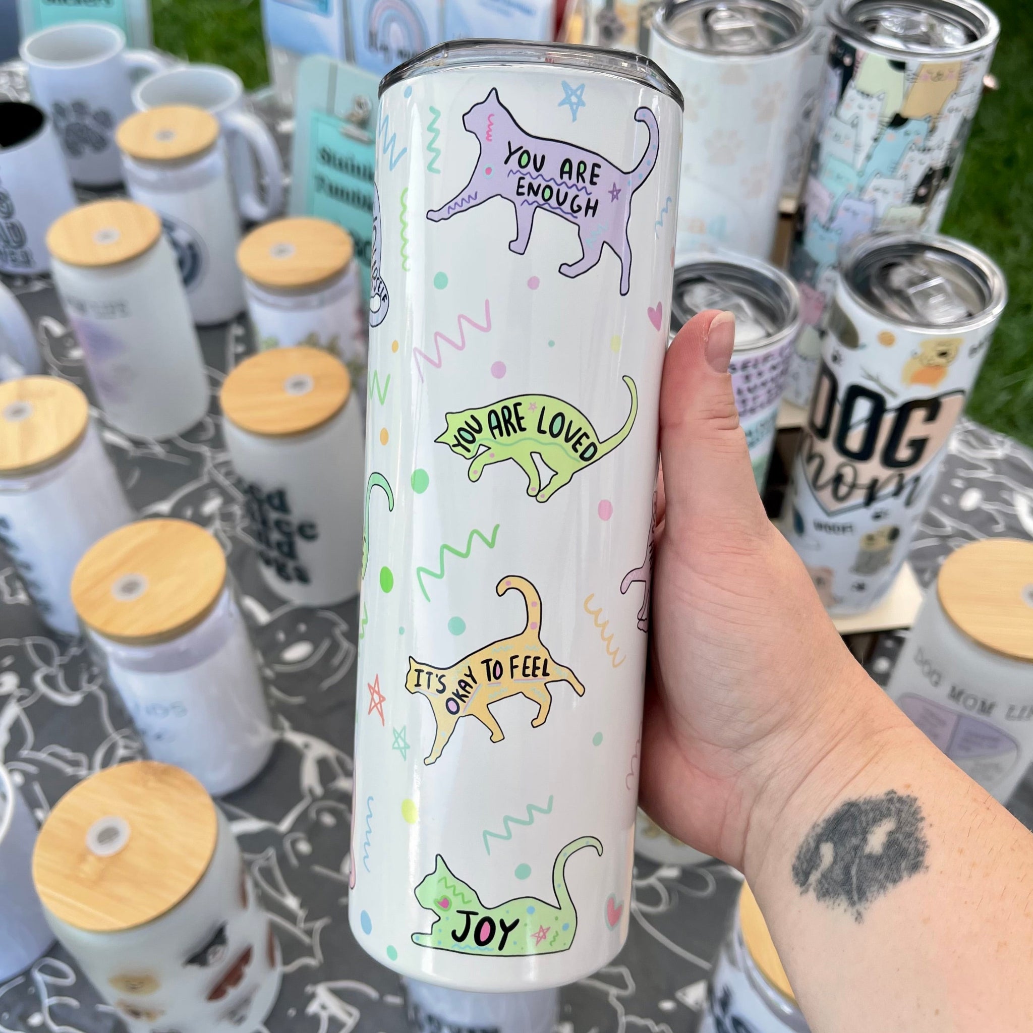 Cat Affirmations Tumbler