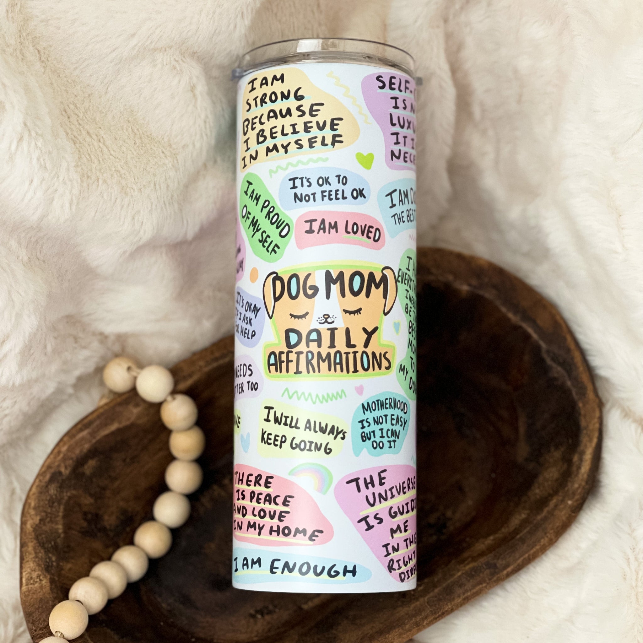 Dog Mom Affirmations Tumbler