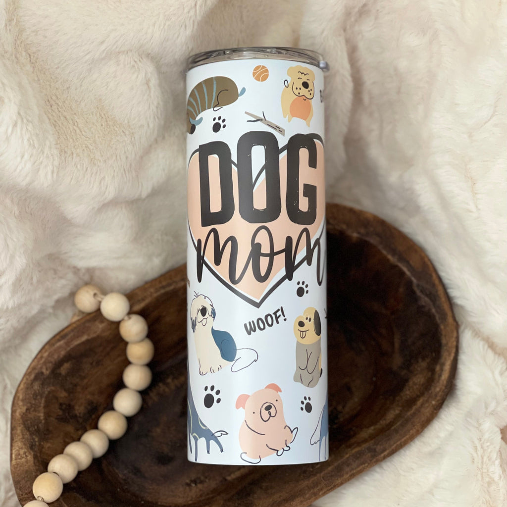Dog Mom Cartoons Tumbler