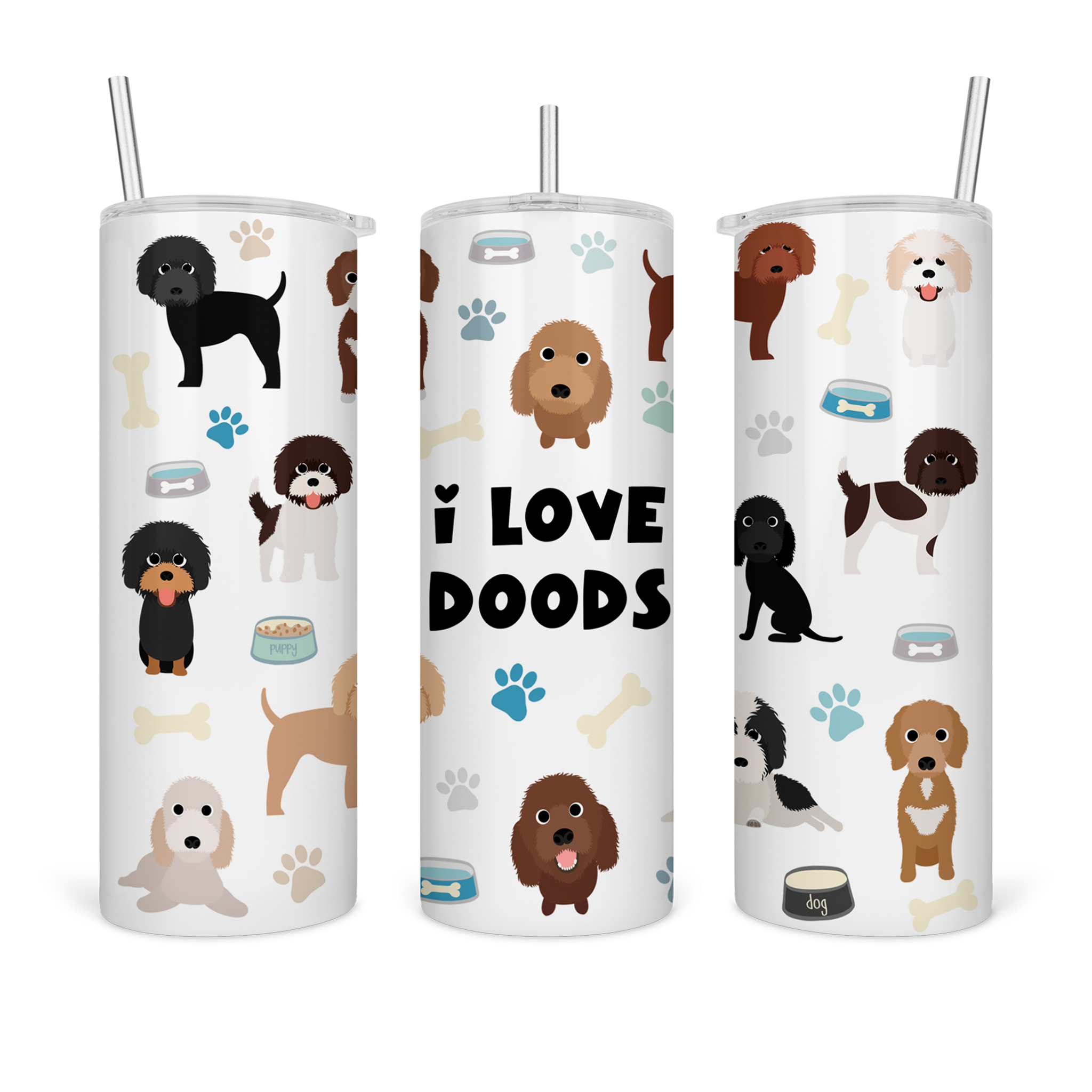 I Love Doods Tumbler