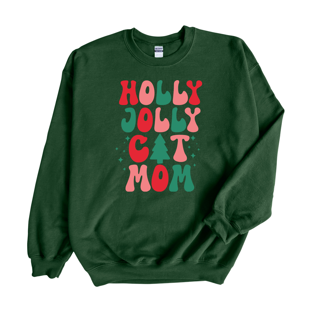 Jolly Cat Mom Crewneck