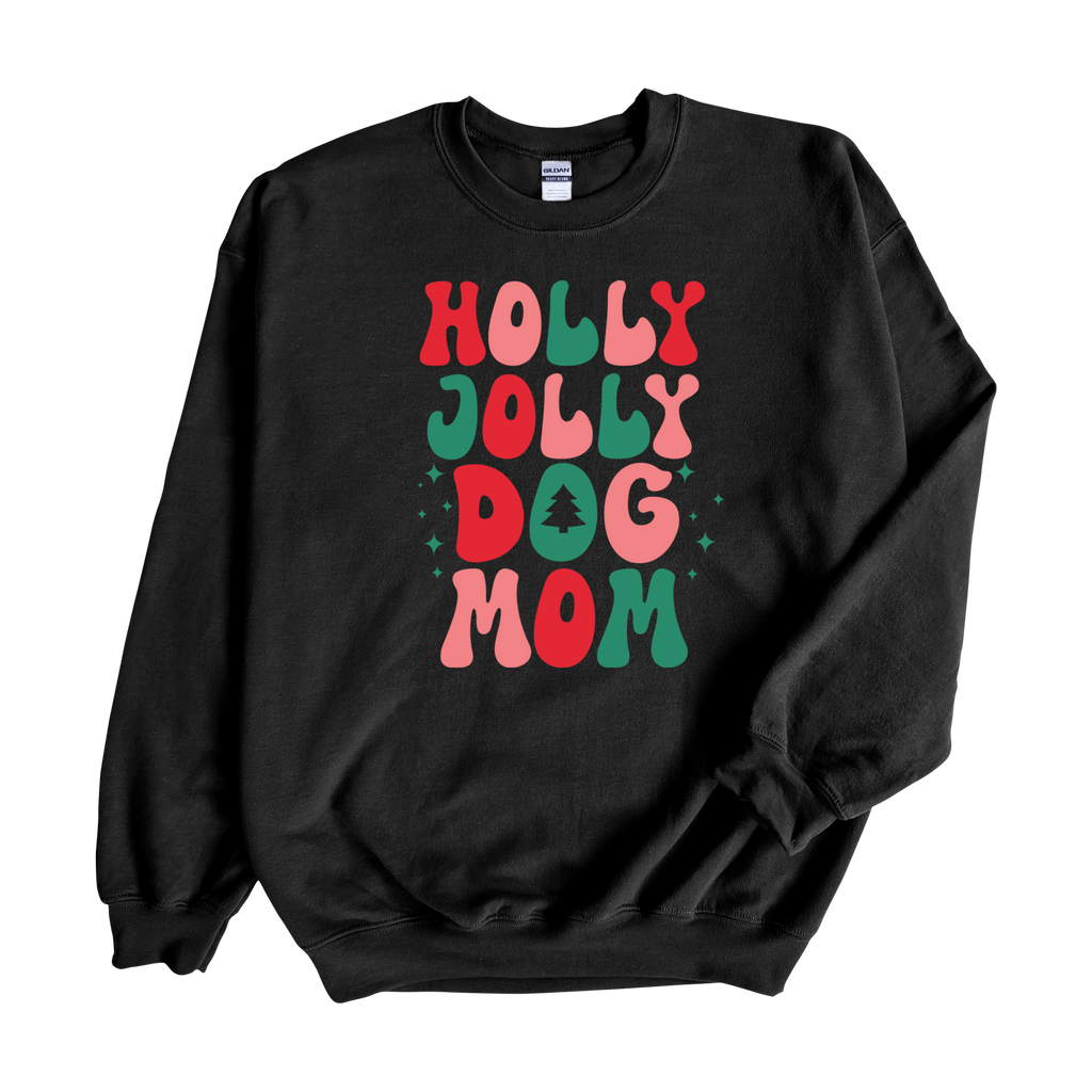 Holly Jolly Dog Mom Crewneck