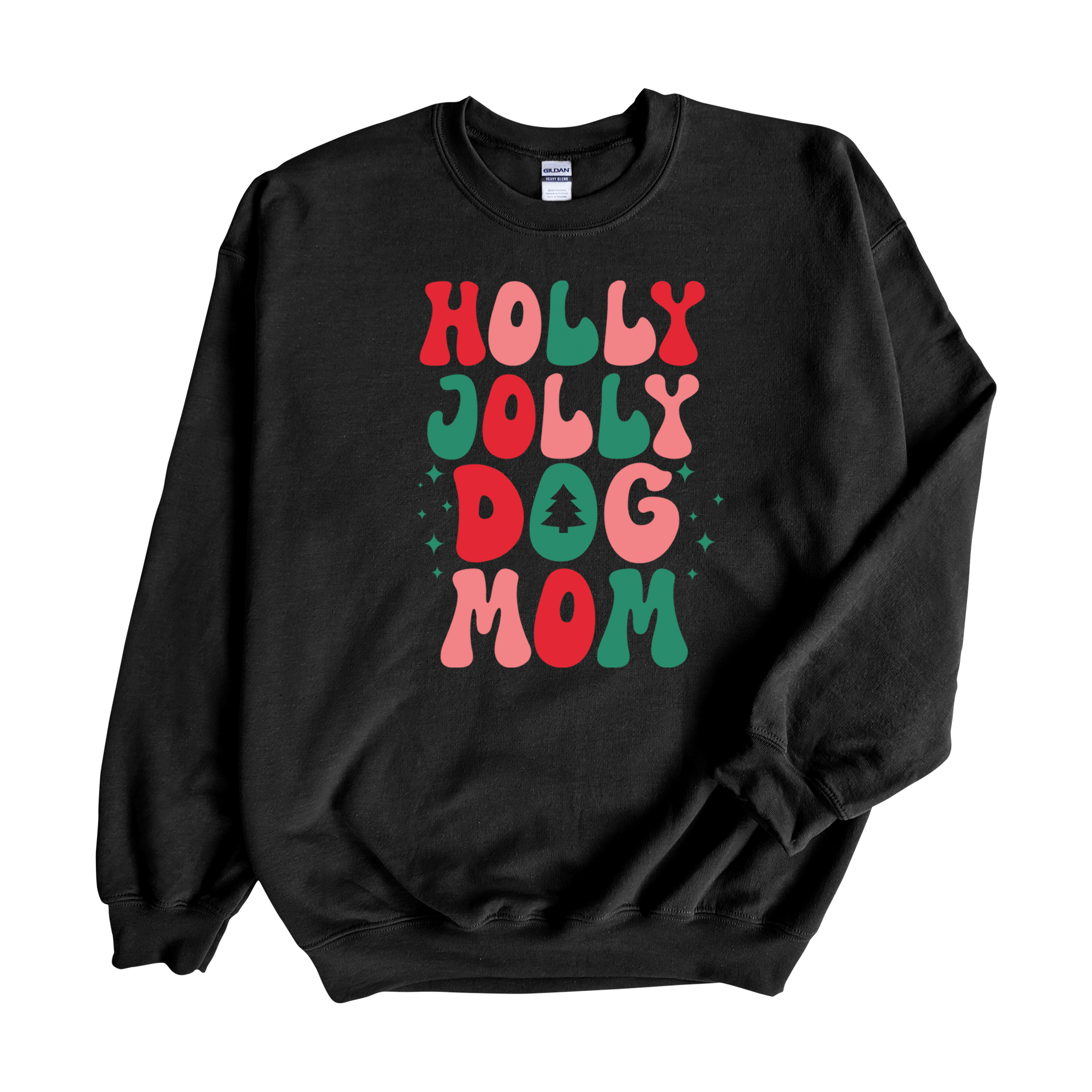 Holly Jolly Dog Mom Crewneck