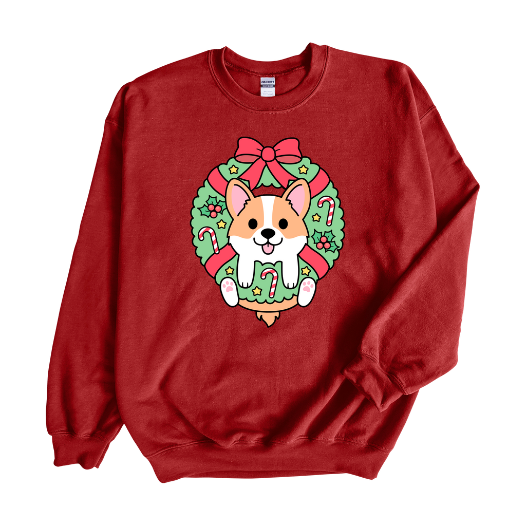 Corgi Wreath Crewneck