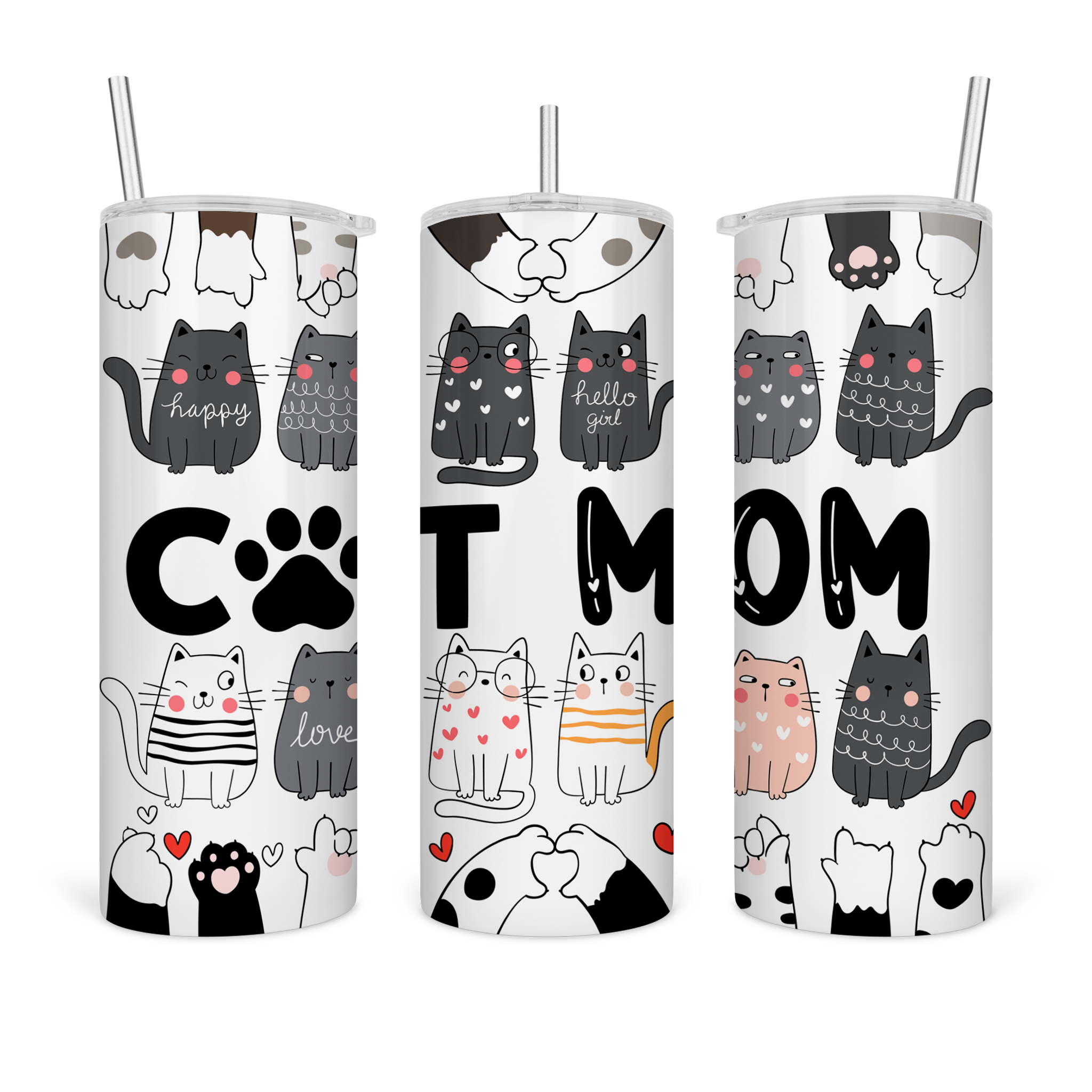 Cat Mom Tumbler