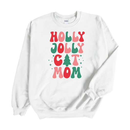 Jolly Cat Mom Sweater - Stock