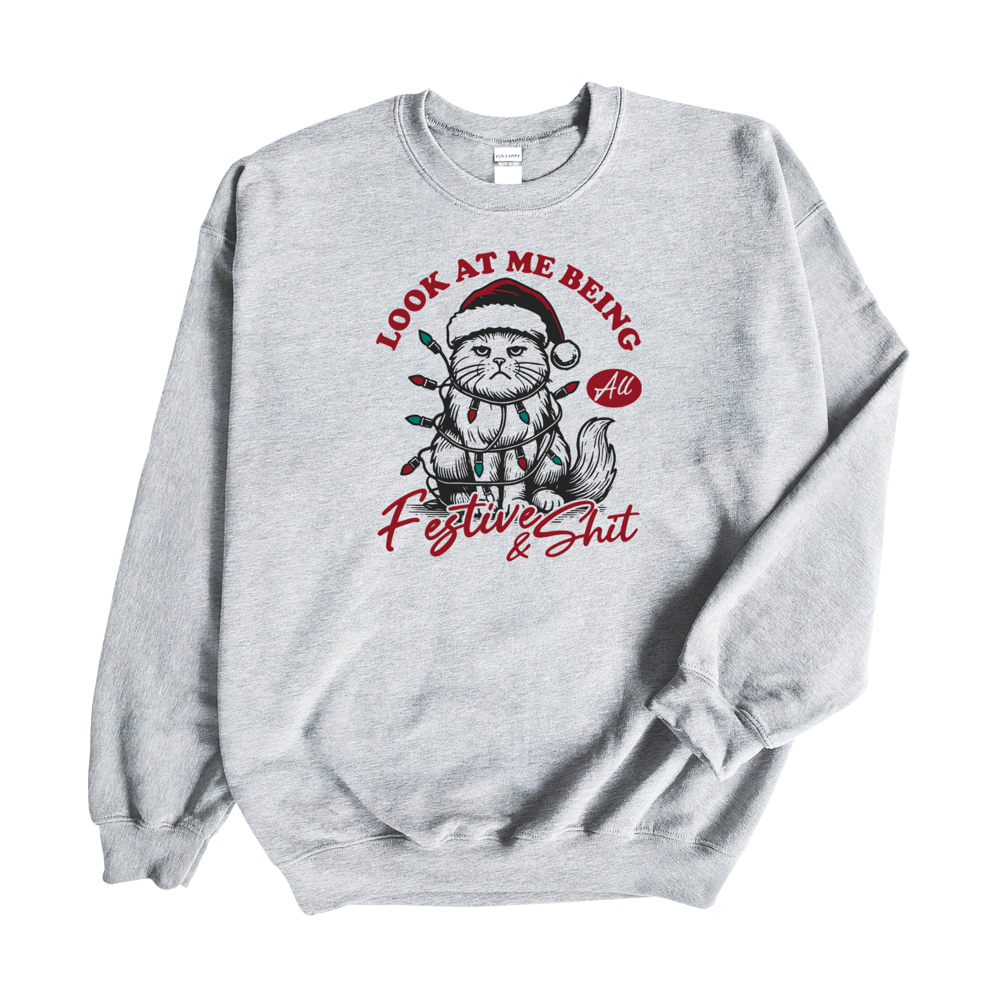 Festive Cat Crewneck