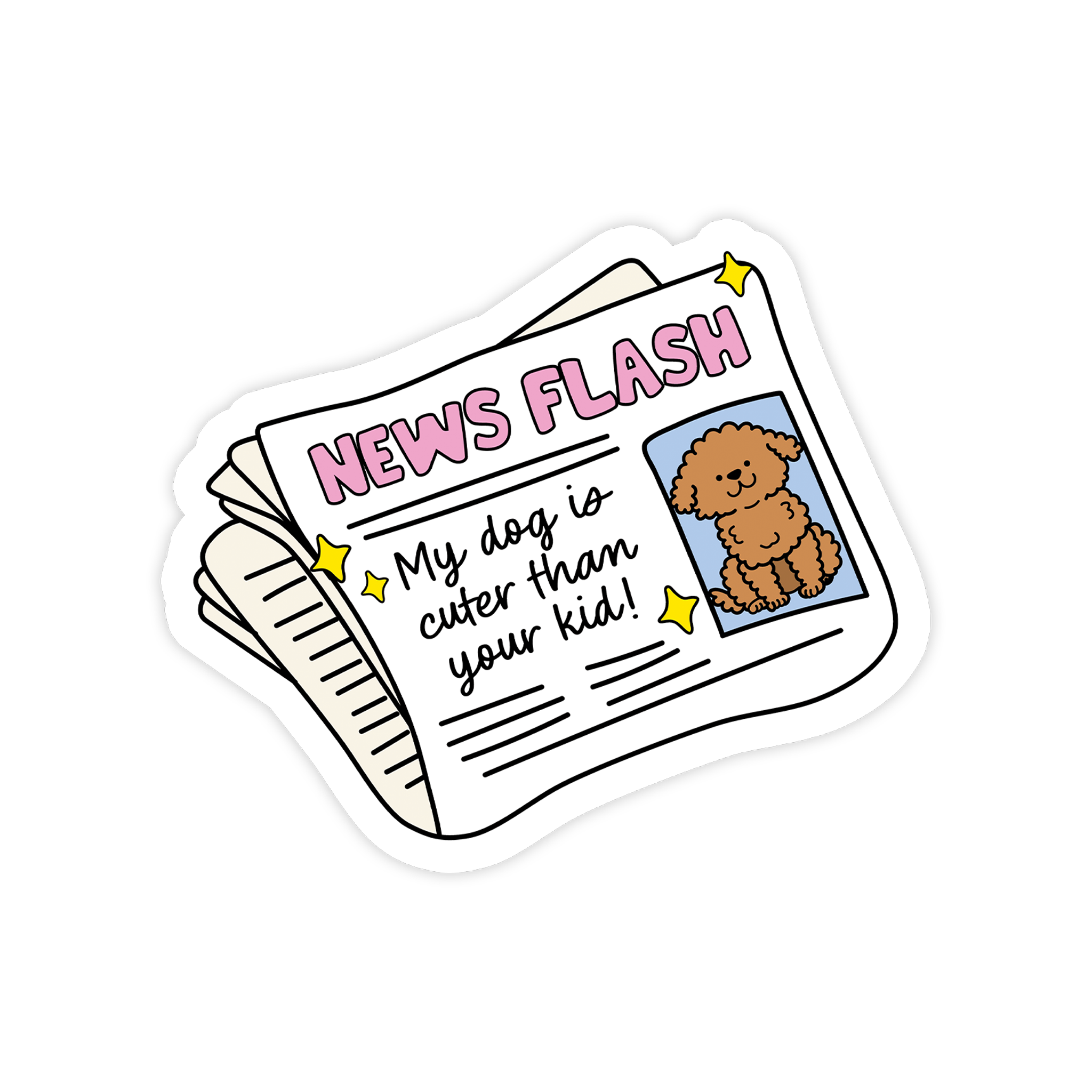 News Flash Sticker