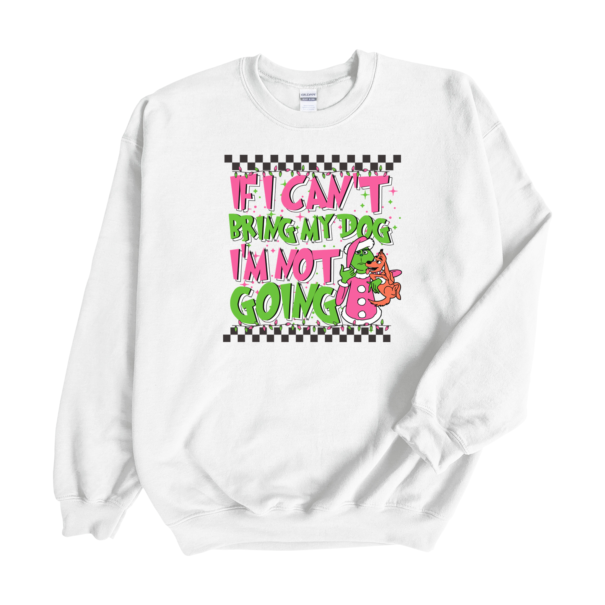 Pink Grinch Crewneck
